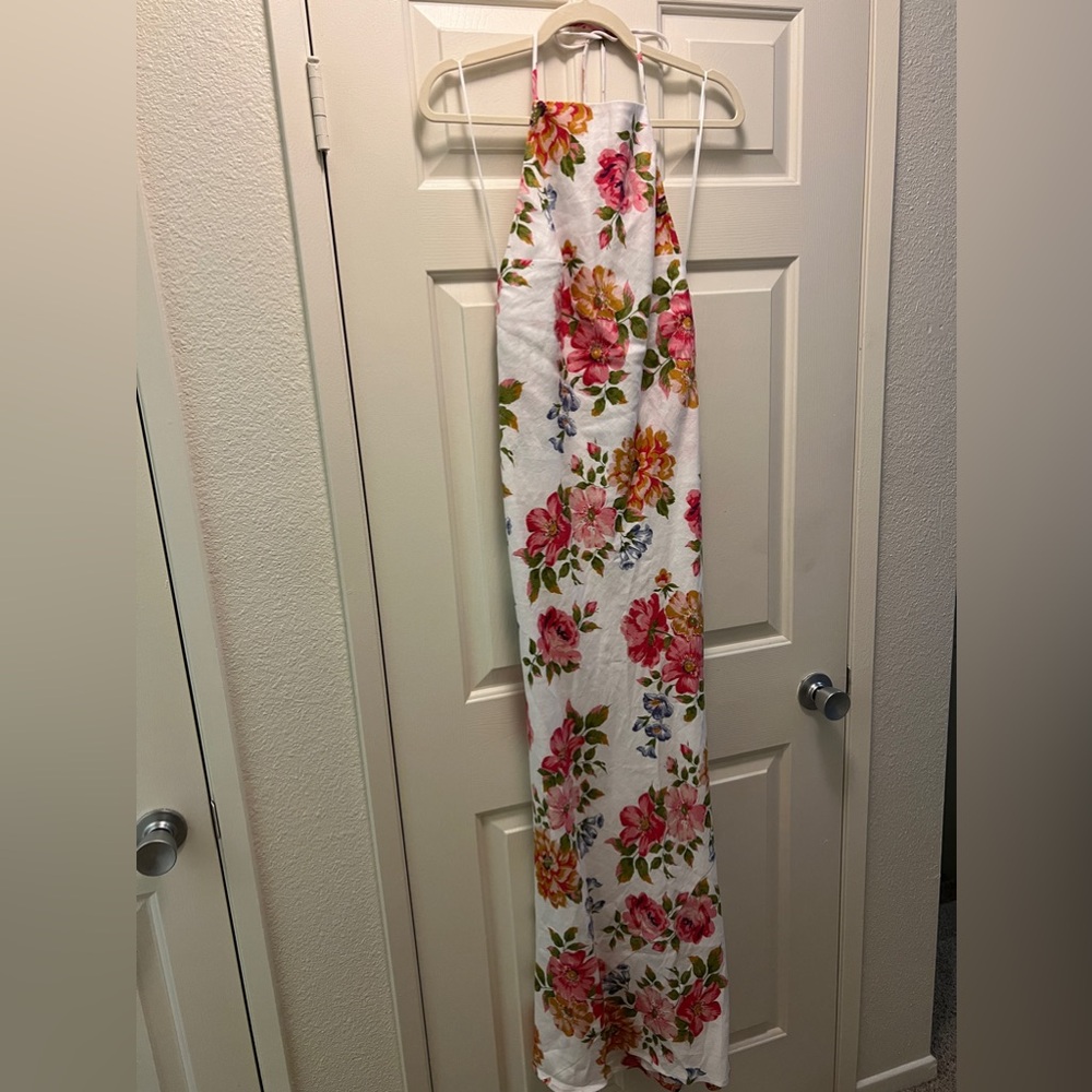 100% Linen Reformation Selia Linen Dress